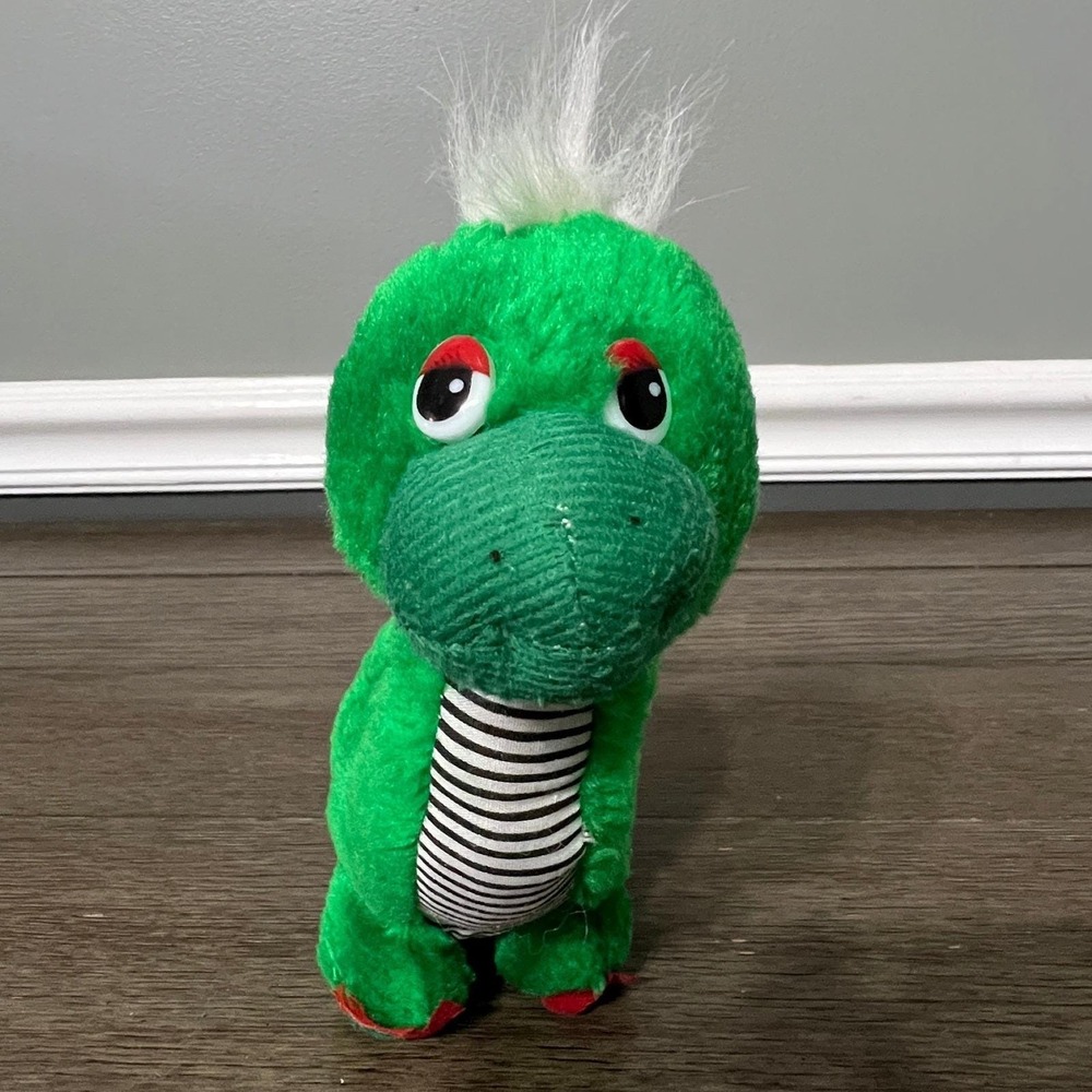 Vintage Circus Circus Nessie Loch Ness Monster Green 7" Plush Stuffed Toy